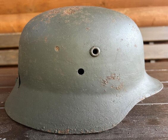 Hungarian helmet M37 / from Karelia