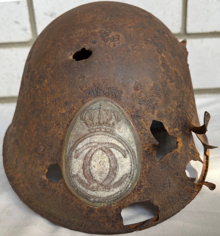 Romanian helmet / from Stalingrad