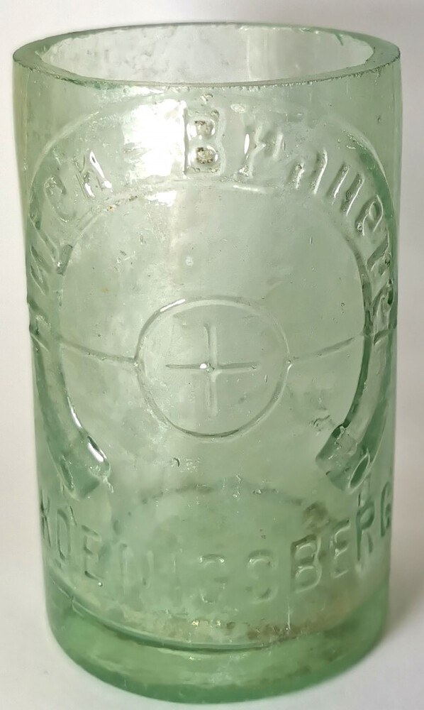 A mug from a bottle / from Konigsberg