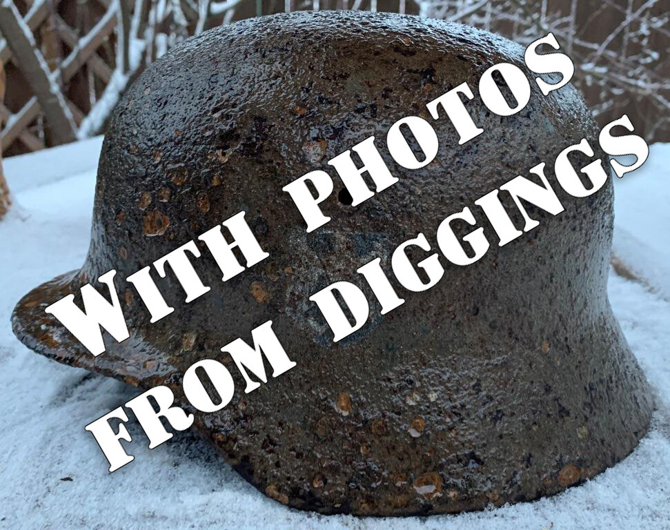 German helmet M40 / from Stalingrad