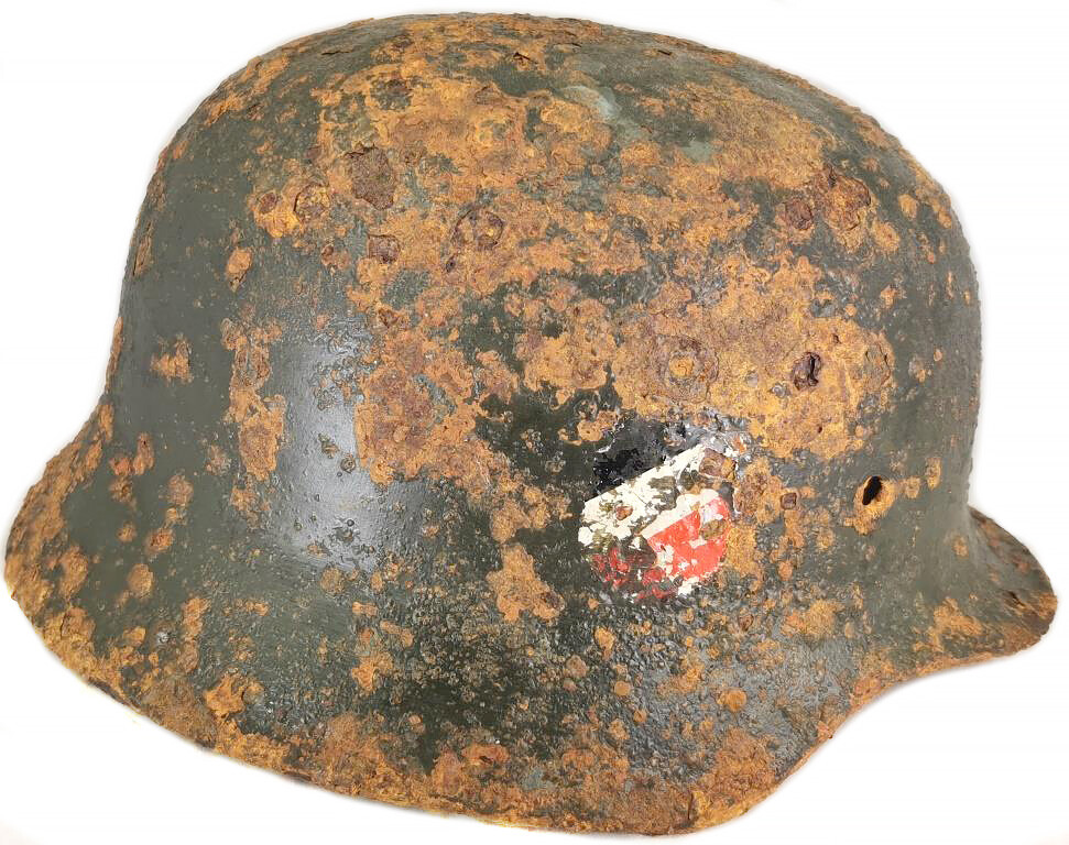 German helmet M35 DD / from Stalingrad