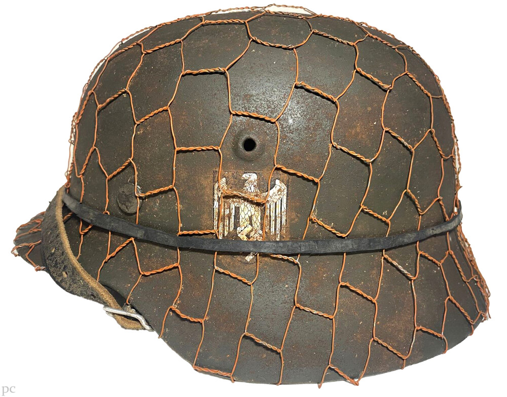 Restored German helmet M35 DD, Wehrmacht