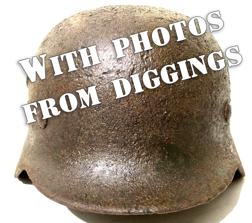 German helmet M40 / from Stalingrad