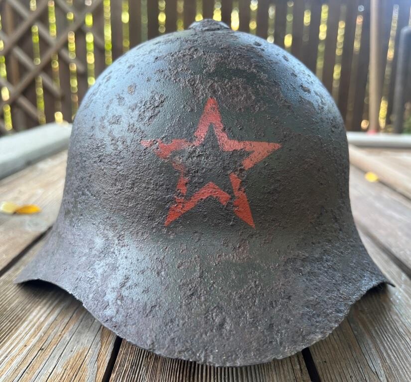 Soviet helmet SSh36 / from Stalingrad
