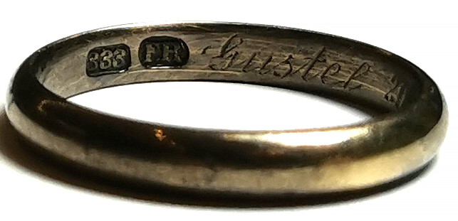 German Gold wedding ring / from Stalingrad