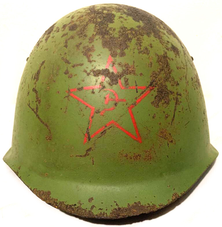 Soviet helmet SSh39 / from Stalingrad