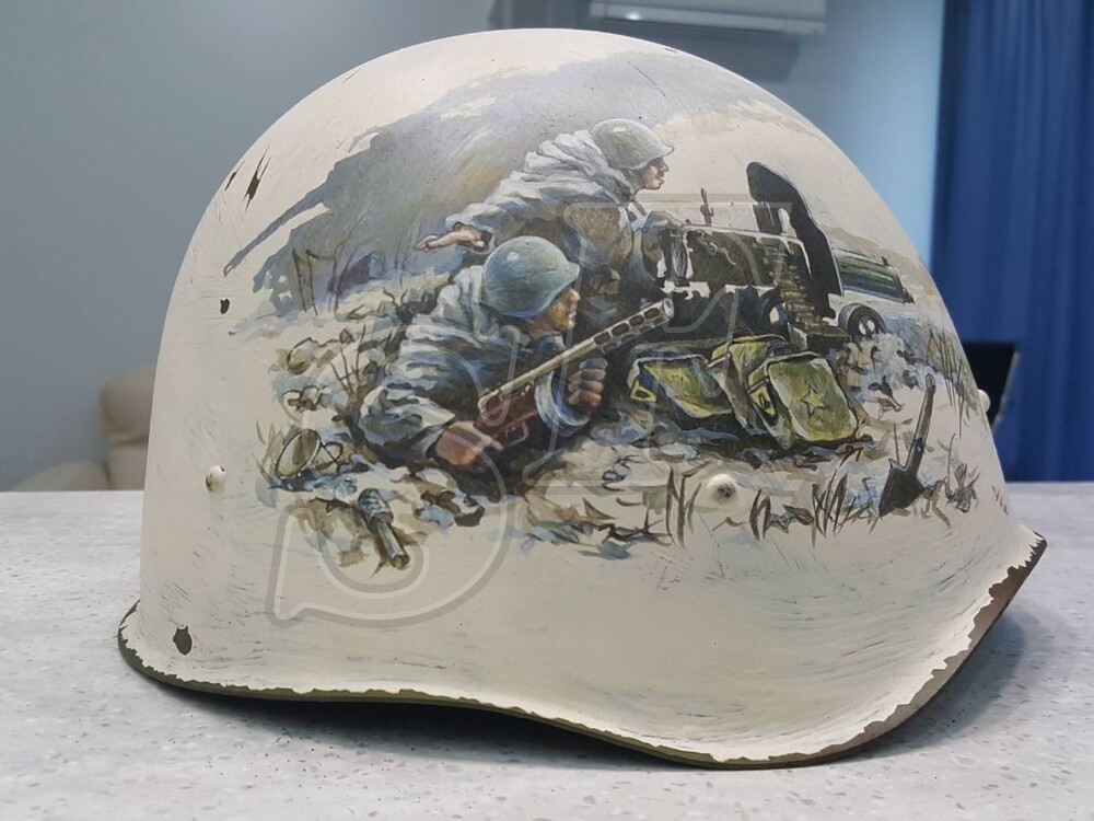 Steel helmet SSH39 from Stalingrad [Restoration]