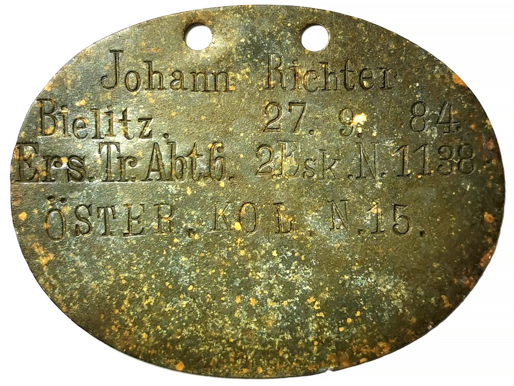 German Dogtag “Johann.Richter” / from Konigsberg