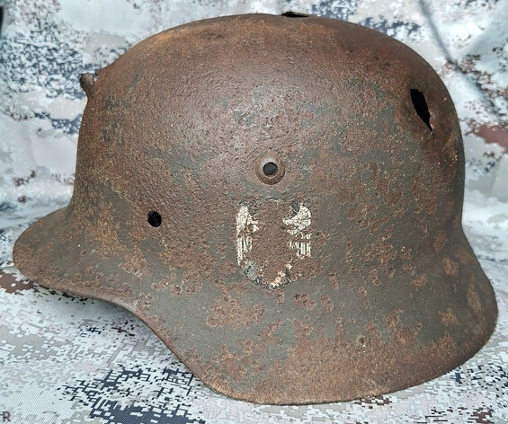 Wehrmacht helmet M35 DD / from Bryansk
