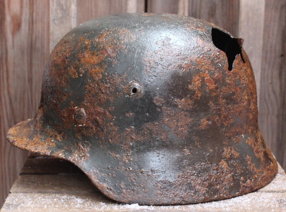 German helmet M35 / from Novgorod