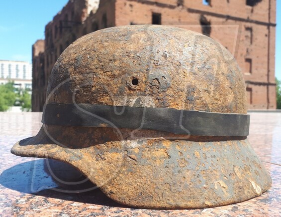 German helmet М40 from Babruysk (Belarus)