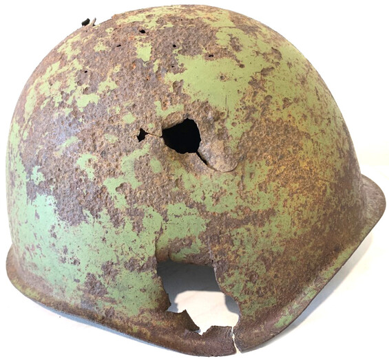 Soviet helmet SSh39 / from Novgorod
