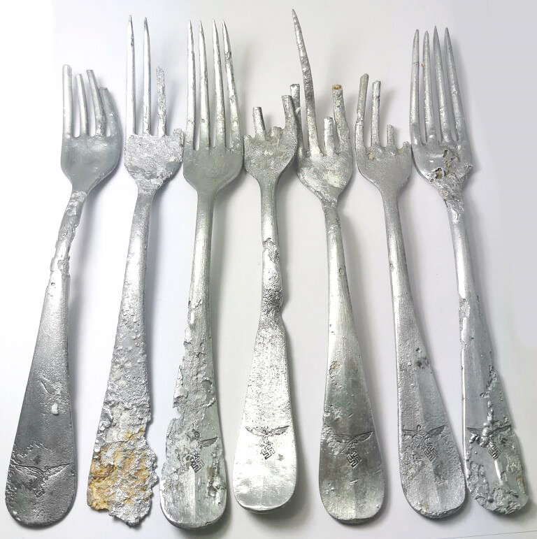 Set of Luftwaffe forks / from Konigsberg