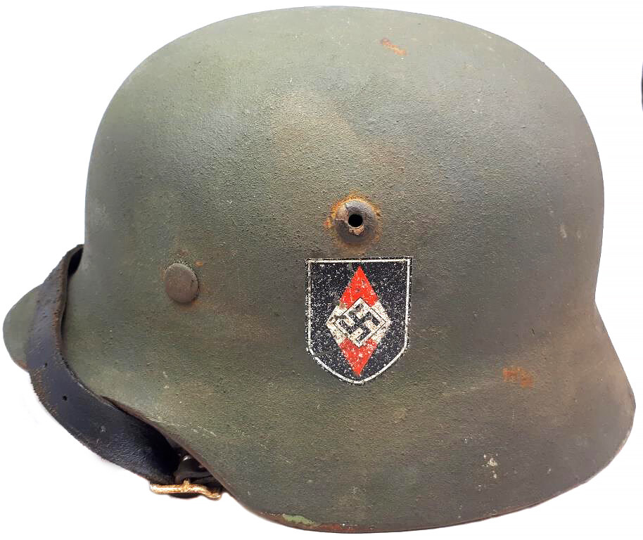 Restored Hitlerjugend helmet M35 DD
