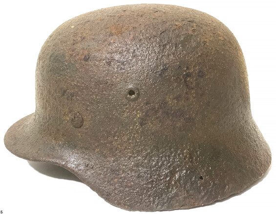 German helmet M40 / from Stalingrad