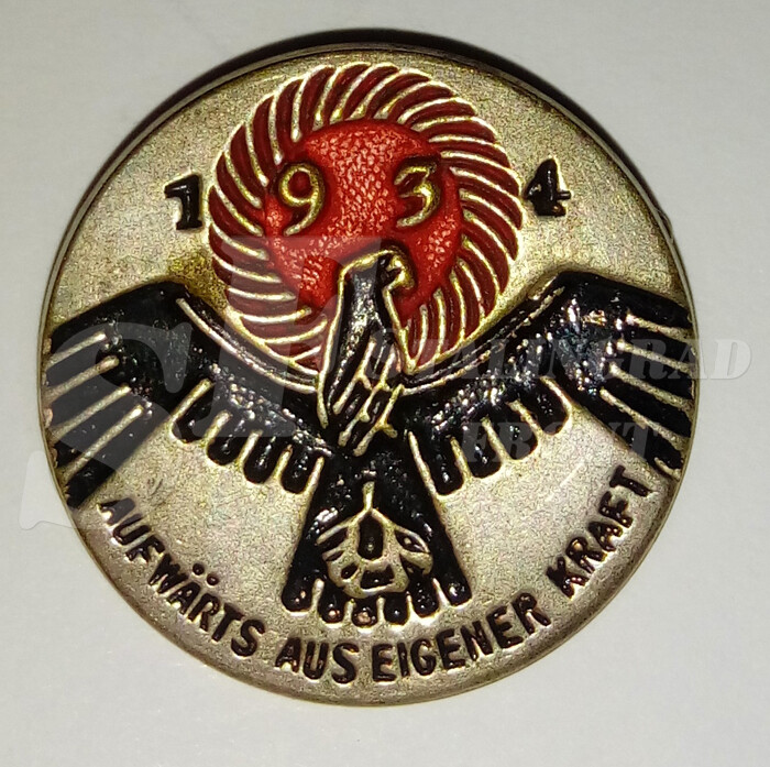 Badge «Aufwarts aus eigener kraft 1934»