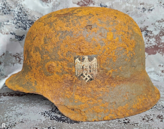 Wehrmacht helmet M42 / from Pskov