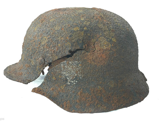 German helmet M40 / from Kaluga