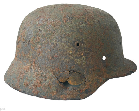 German helmet M40 / from Kaluga