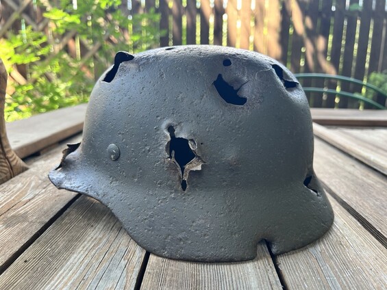 German helmet M40 / from Voronezh