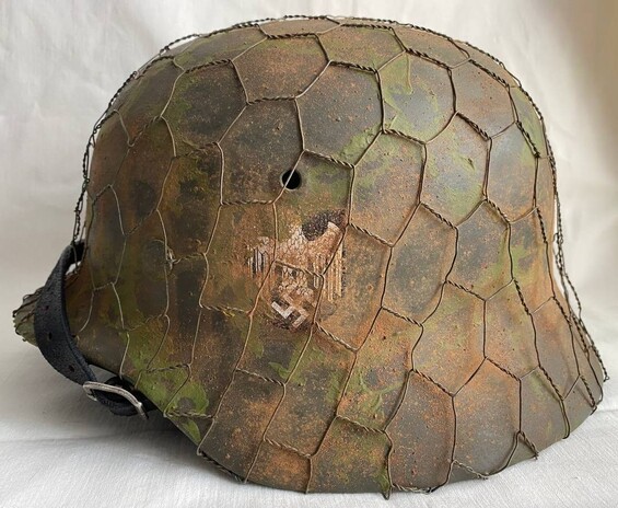 Restored German helmet M35 DD, Wehrmacht