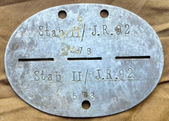 Stab II / J.R. 92 / from Stalingrad