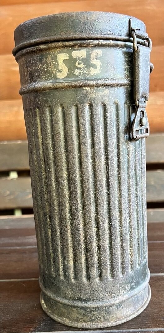 Gas mask canister / from Stalingrad